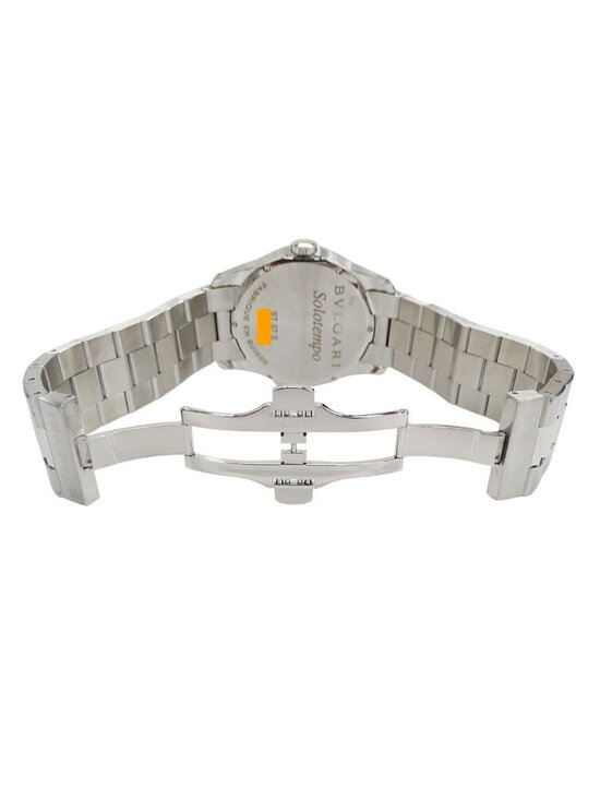 Bvlgari Watch Solotempo Quartz Stainless Steel Silver Black Polished main image 4